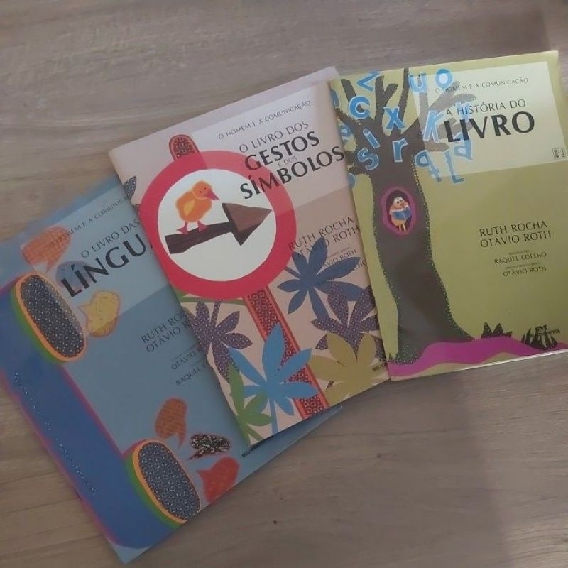 kit 3 livros da Ruth Rocha; O livro das línguas; A história do livro; O ...