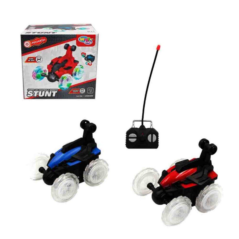 Carrinho de Controle Remoto Com Luzes e Som Giro de 360 graus - Sortido ...