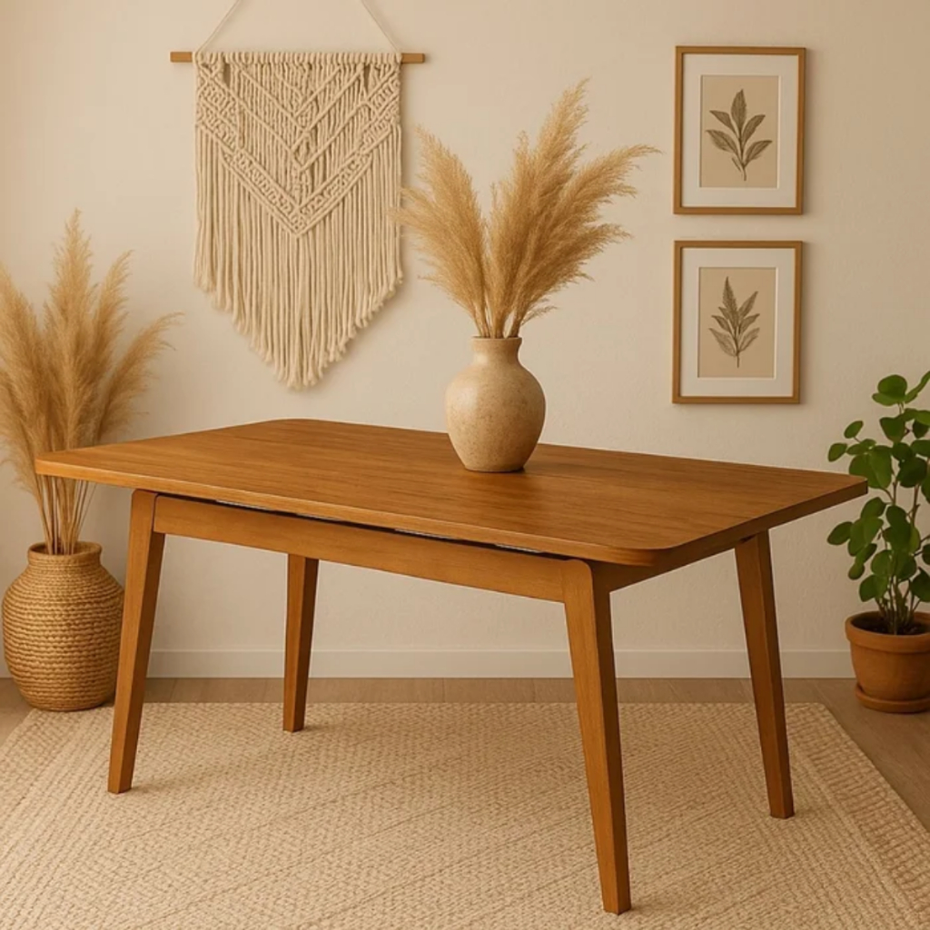Mesa De Jantar Esmeralda 1,20 Laminada Madeira Castanho