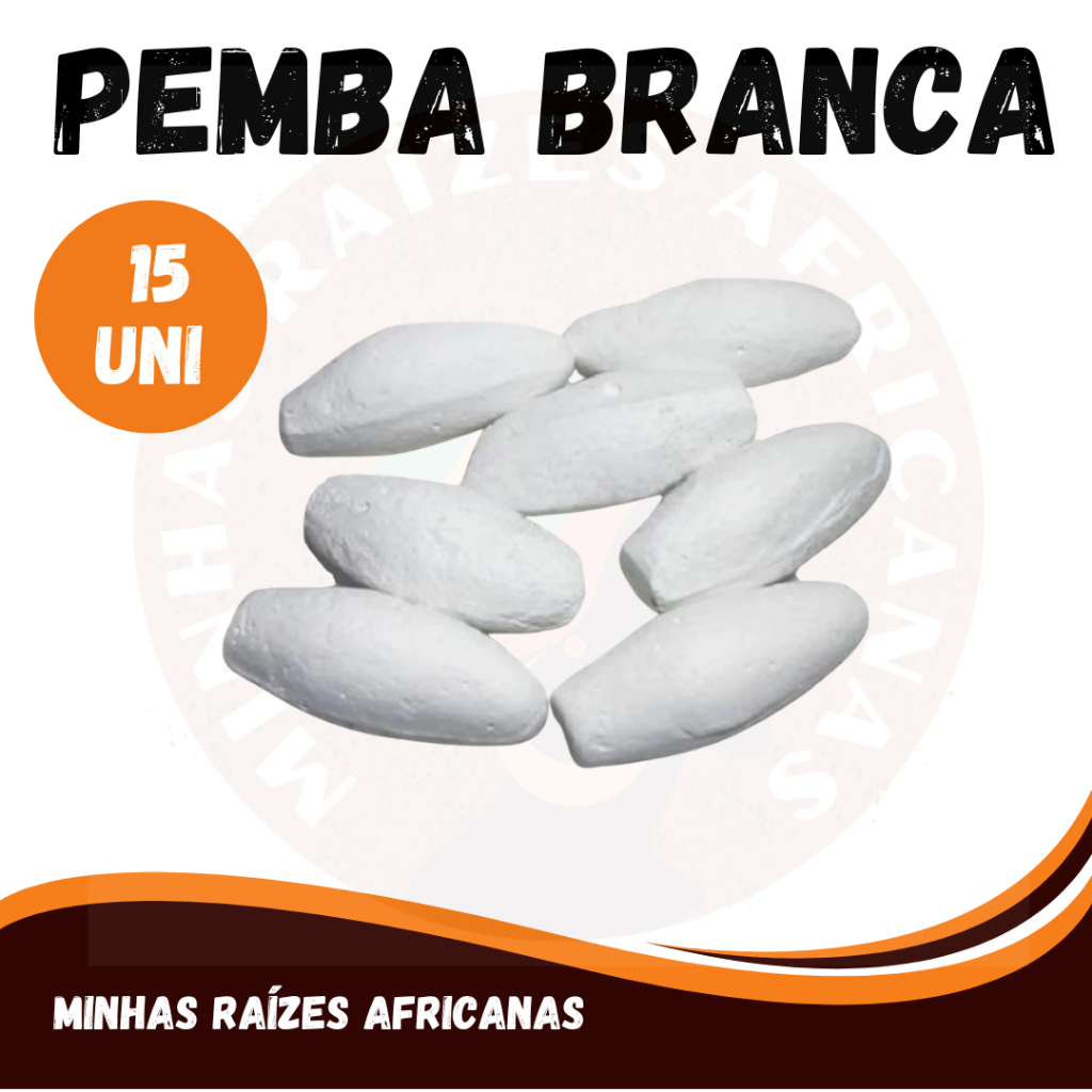 PEMBA BRANCA 15 UNIDADES | Pemba Umbanda | Pemba Branca Para Rituais E ...