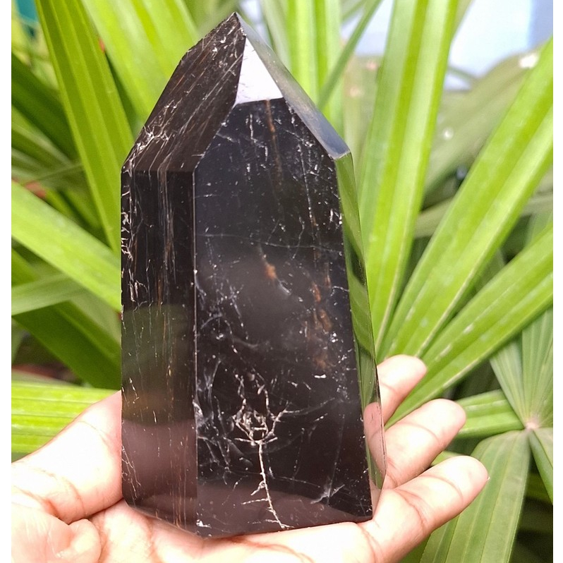 Ponta de Cristal - Turmalina Negra