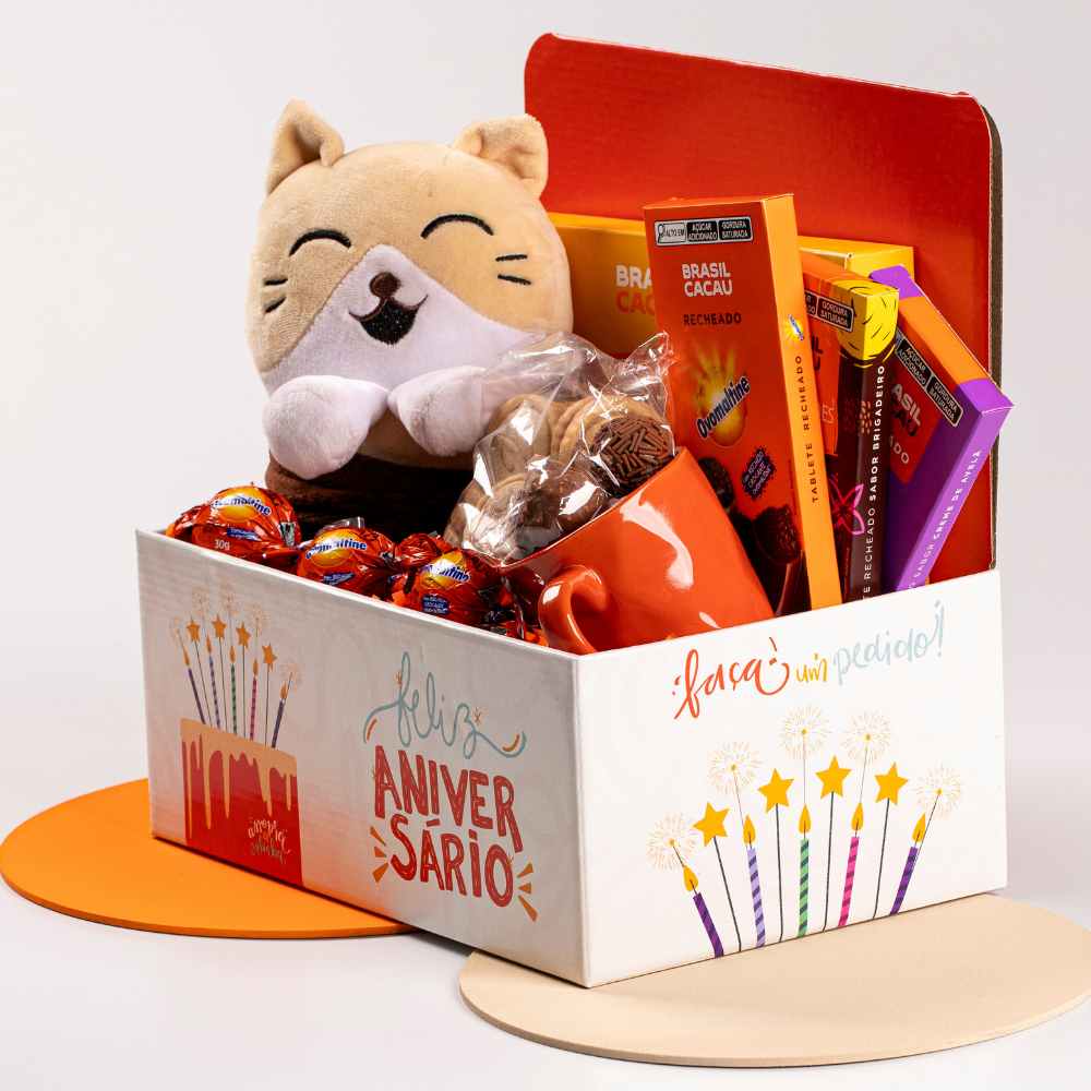 Caixa Display Para Cestas e Presentes Coleção Aniversário — Dia de ...