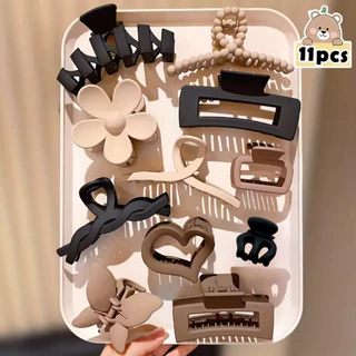 Kits Piranha Garra Presilha de Cabelo Fosca I Prendedor Resistente I Alta Qualidade
