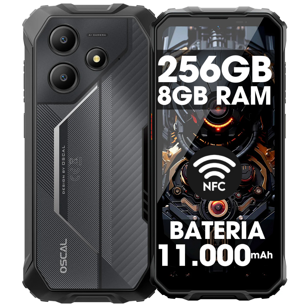 Celular Robusto Blackview Oscal Marine 2 256GB de Memória e 8GB