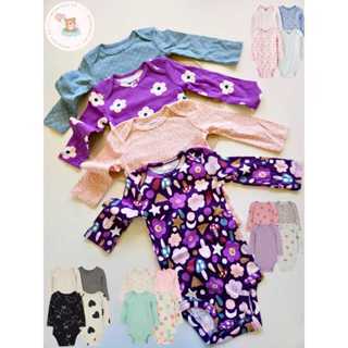 Kit Body Longo Carter Original EUA | Menina | 100% Algodão | Roupa Bebê | Enxoval RN a 24M em Oferta na Shopee