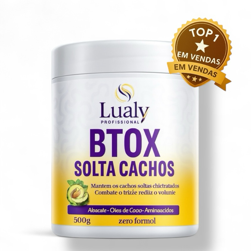 BTox Solta Cachos Lualy Tratamento Hidratante e Definidor para Cachos ...