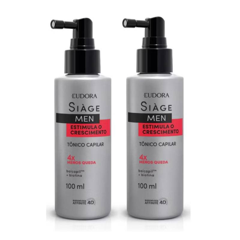Kit Tônico Capilar Estimula o Crescimento Siage Men Eudora 100ml ...