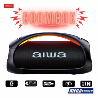 Caixa de Som Boombox Aiwa 1100w Bluetooth USB IPX6 Multi-link - Lançamento em Oferta na Shopee