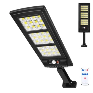 Luminária Led 300W 180cob Solar Refletore Poste Rua Sensor Controle