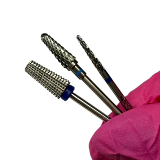 Kit 3 Brocas Tungstênio Profissional Unha Gel Porcelana Nail conica Nivelamento Acabamento Remoção em Oferta na Shopee