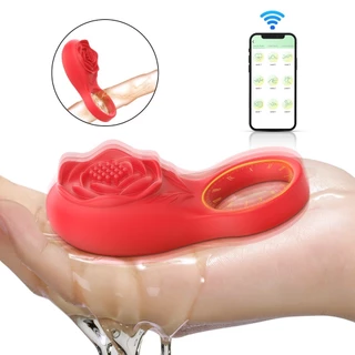 Anel Peniano Vibratório com Estimulador de Clitóris e Texturas Variadas 3,5cm