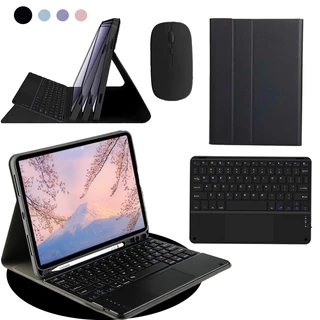 Adequado para Redmi Pad SE (11") /Redmi Pad 2 capa protetora + teclado touchpad ABNT2 + mouse sem fio