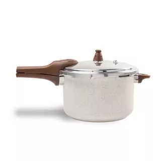 Panela de Pressão 6.8l Brinox Ceramic Life Pressure com Fundo de Indução 24 cm Vanilla em Oferta na Shopee