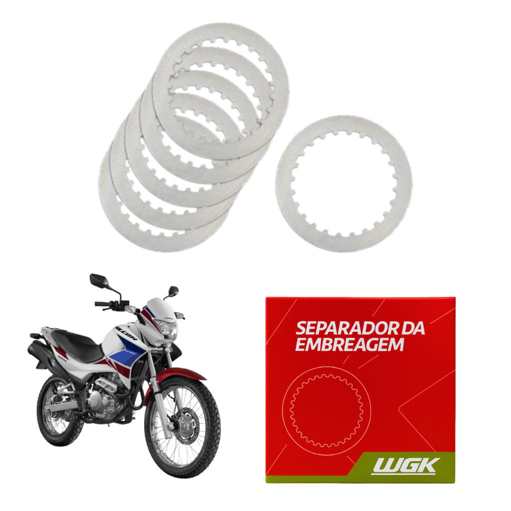 Disco Separador Embreagem Completo Honda Nx 400 Falcon - Wgk