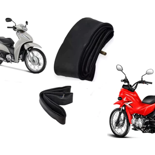 Par Camara Ar Scooter Aro14 + 17 Biz 100 110 125 Pop 100 110 INCOL em Oferta na Shopee