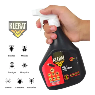 Klerat Multi-Inseticida Spray 500ml eficaz contra Escorpião, Barata, formiga, aranhas, etc