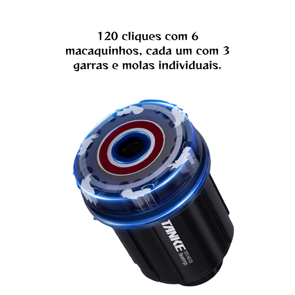Par Cubo Tanke Th390 K7 Barulhento 32f 36f Padrão Shimano Hg 7 A