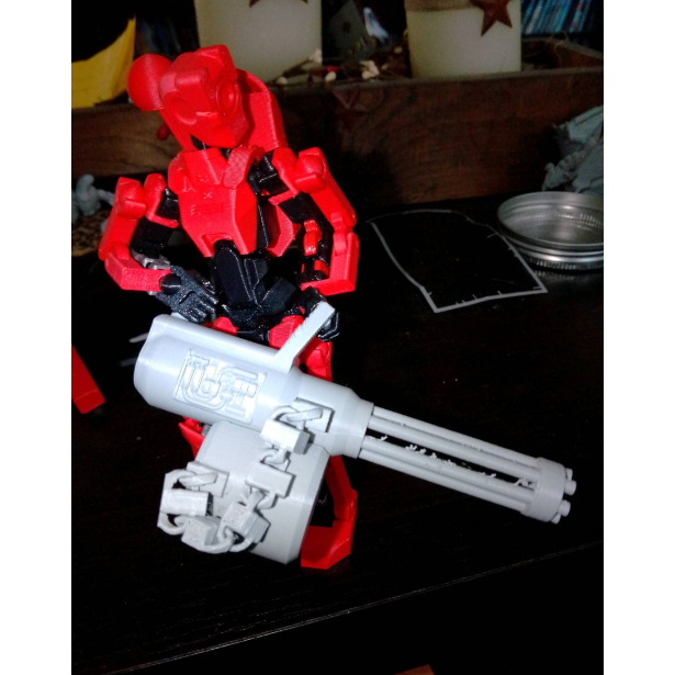 Mini Metralhadora Giratória (Minigun) para Dummy 13