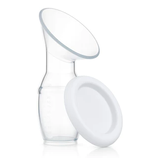 Copo Extrator / Coletor de Leite Materno em Silicone BPA-Free Tampa Segura, Higiene e Conforto