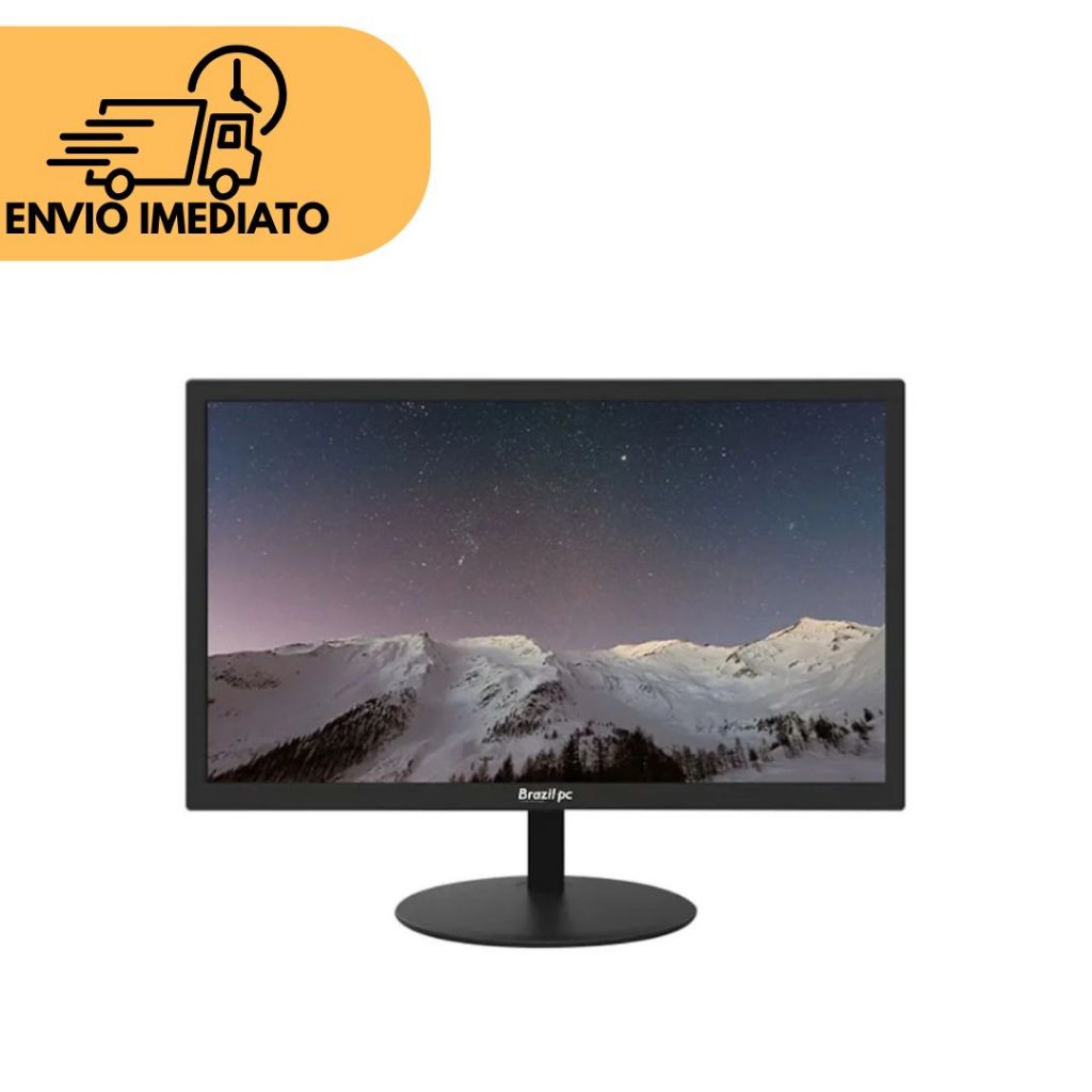 Monitor Brazil PC 21.5" Full HD, 75Hz, 5ms, VGA/HDMI, Widescreen, Preto ...