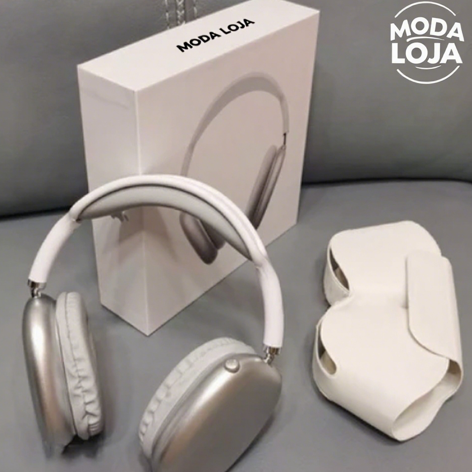 Fone De Ouvido Bluetooth Pop-Up Real Music A1rpods Pro Max 1:1 Com Capa De Couro