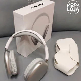 Fone De Ouvido Bluetooth Pop-Up Real Music A1rpods Pro Max 1:1 Com Capa De Couro