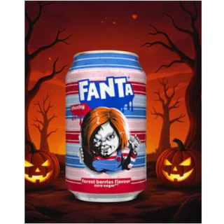 Kit 6 Fanta Mistério Chucky Punch 350ml Lata