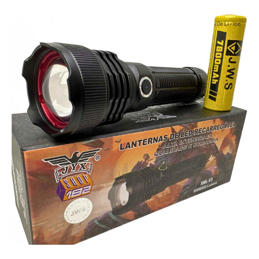 Lanterna Tática Longo Alcance Led Laser Cree V3 800 Metros | Shopee Brasil