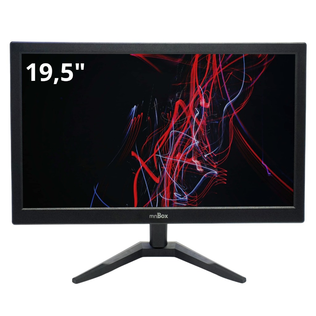Monitor LED 19.5 HD 1600x900 HDMI VGA 5ms 60Hz Tela Plana Bivolt Estudo ...