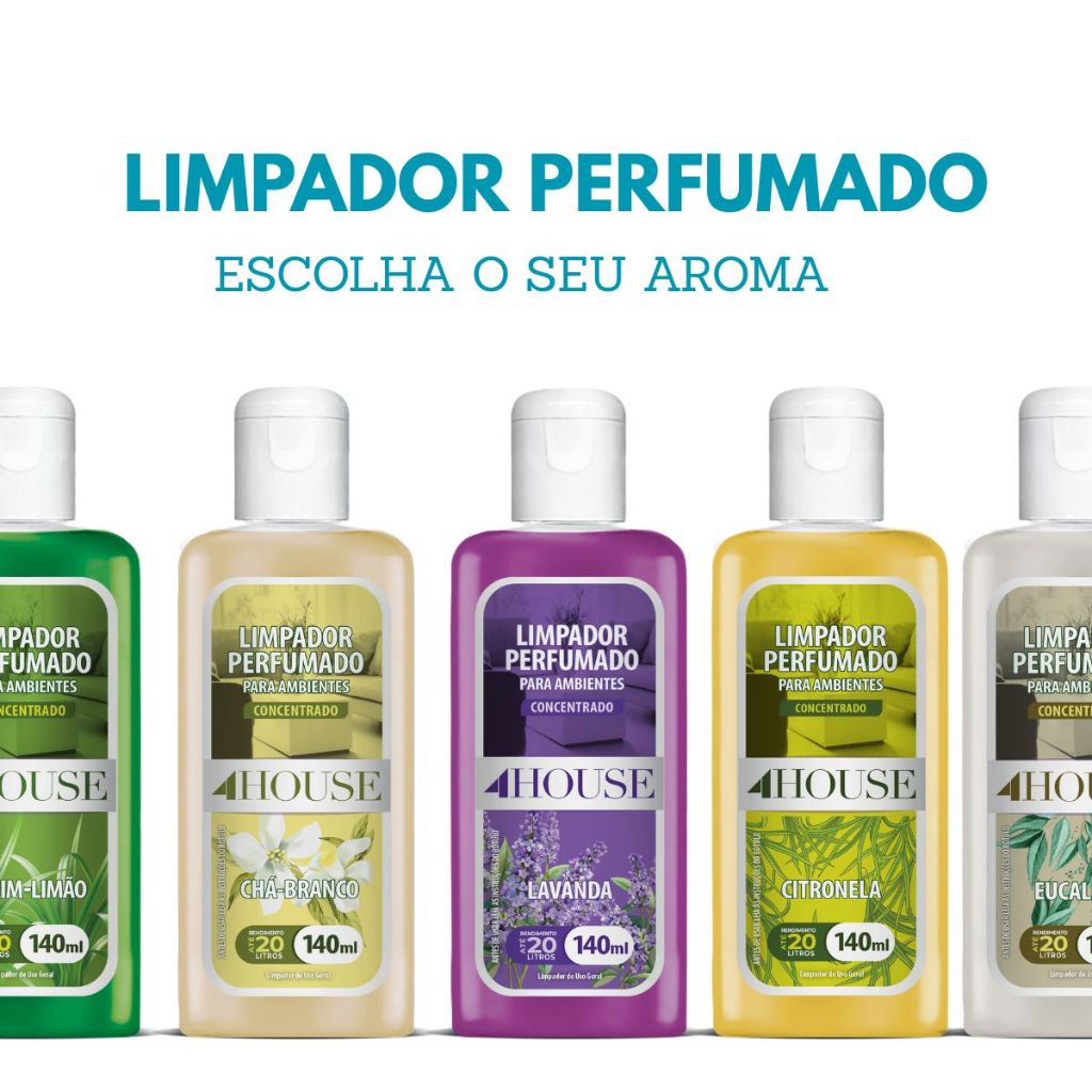 Limpador Perfumado Concentrado De Ambientes 140ml Várias Essências ...