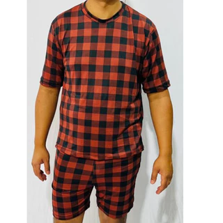 Pijama masculino malha suede calor em Oferta na Shopee