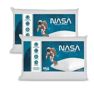 Kit 2 Travesseiros Nasa Viscoelástico Antialérgico Macio em Oferta na Shopee
