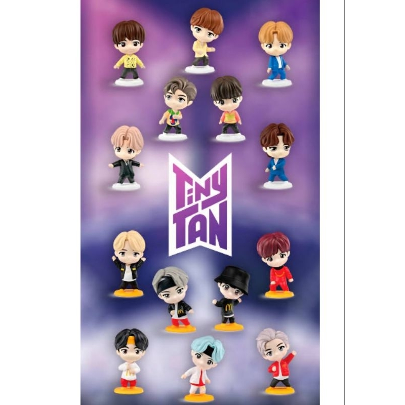 Bonecos BTS TinyTan- Mc Donald's | Throwback Edition / Encore Edition ...