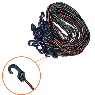 Kit 10 Elástico Bagageiro Extensor Gancho Ponta Plástico em Oferta na Shopee