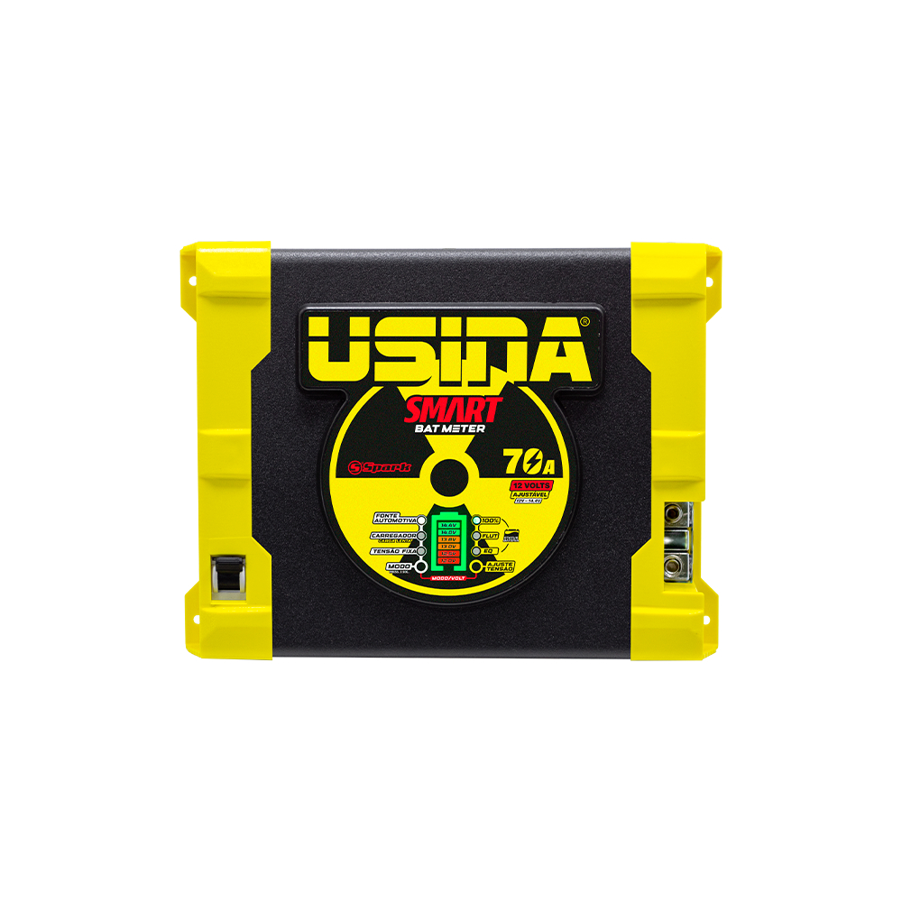 Usina Bat Meter Fonte Automotiva 12V 70A Bivolt – Som Automotivo e ...