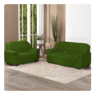 Capa Para Sofá 3 E 2 Lugares Elastico Malha Gel em Oferta na Shopee