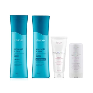 Amend Kit Hidratação e Força Sh. e Cond. + Máscara de PH + Leave-in Seca Sem Frizz em Oferta na Shopee