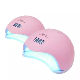 2 ou 1 Cabine SUN 5 de LED UV  Digital 48w Unha Gel Acrigel Secagem Rápida Branca Rosa em Oferta na Shopee