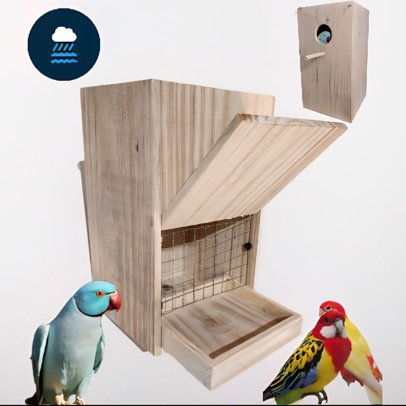 Ninho ring neck ringneck ou rosela com gaveta