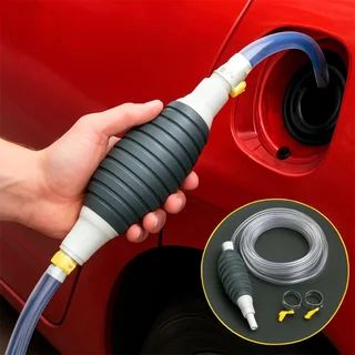 Bomba de Sucção Manual para Transferência Gasolina, Água, Óleo e Etanol - Fácil de Usar