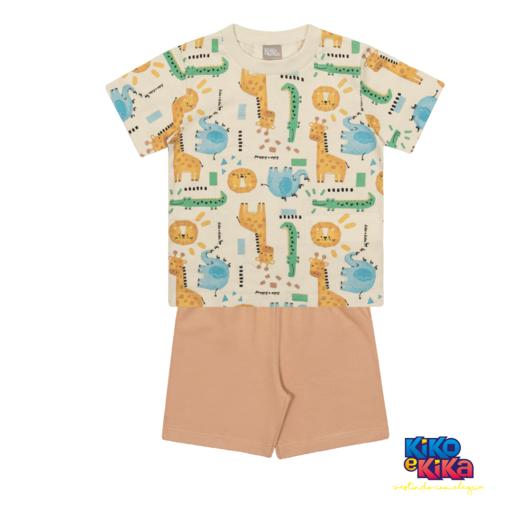 Conjunto Kiko e Kika Infantil Menino baby 3 a 12 meses | Shopee Brasil