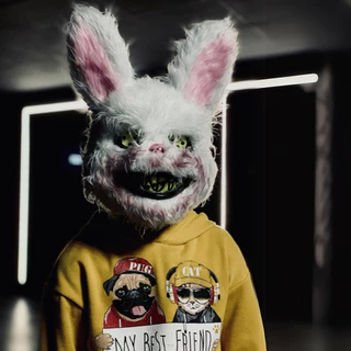 Máscara Assustador - Máscara De Coelho Assustador Halloween - Killer Bunny - Spooky - Fantasia De Halloween