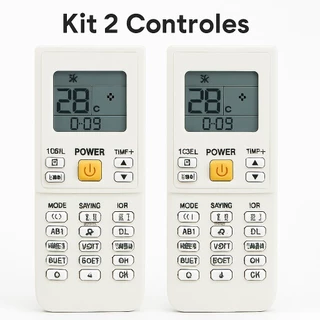 CONTROLE REMOTO UNIVERSAL PARA AR CONDICIONADO SPLIT E TODAS AS MARCAS