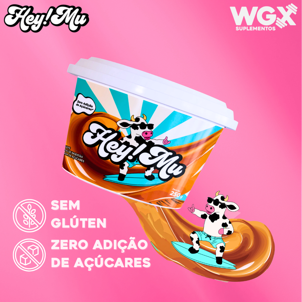 Hey Mu Doce de Leite e Brigadeiro Zero Adição Açúcar - Hey!Mu Cremoso ...