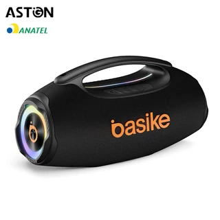 Astgn X Basike Caixa de Som Bluetooth Estéreo  80W Potente IPX6 TWS RGB em Oferta na Shopee