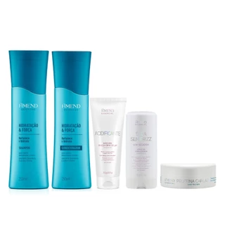 Amend Kit Hidratação e Força Sh. e Cond. + Másc. de PH + Leave-in Seca Sem Frizz + Proteína Capilar em Oferta na Shopee