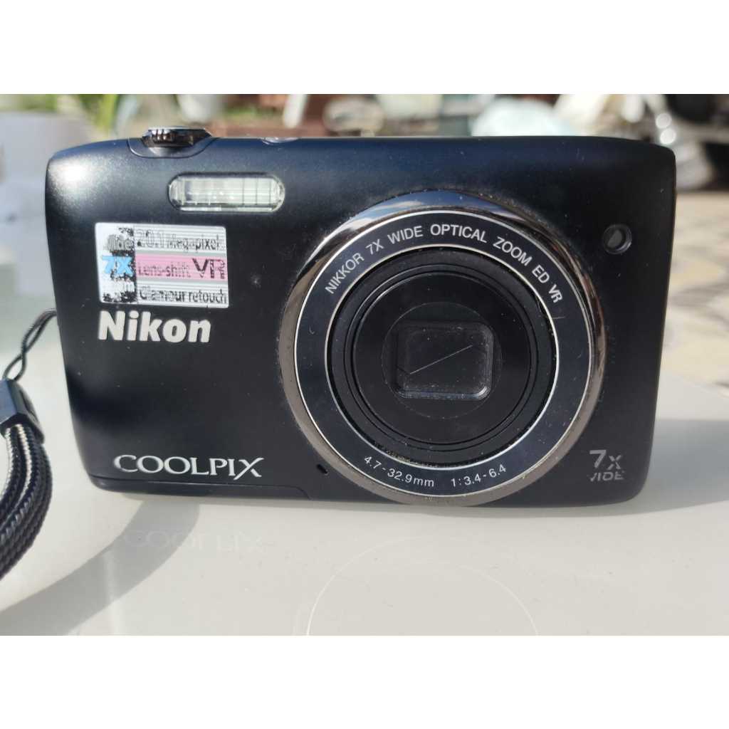 Câmera digital Nikon COOLPIX S3500 de 20,1 MP com zoom de 7x Leia