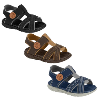 Sandália Papete Infantil Menino Molekinho Conforto Casual 2135.167 Promoção Barato