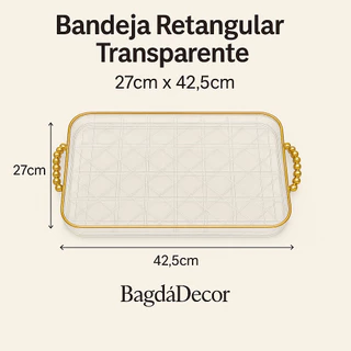 ✅ Bandejas Decorativas Luxo Dourado ou Prata | Ultra Resistente | Ideal para Servir e Decorar🔝