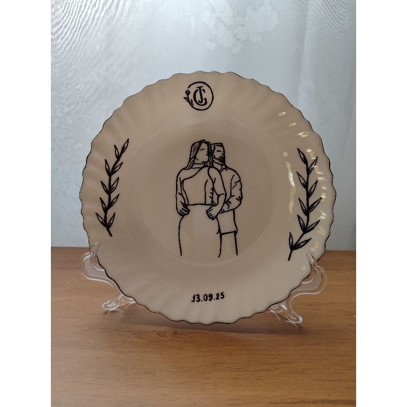 Prato de Porcelana Personalizado com Silhueta da Sua Foto | Arte ...